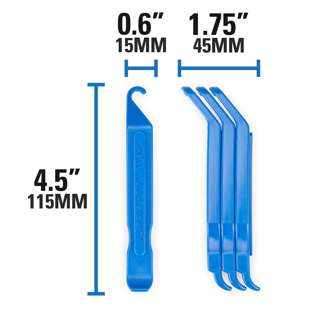 Park Tool TL-1.2 Tire Lever Set | Park Tool TL-1.2 Tire Levers - Lightweight Durable Bicycle Tire Removal Tools