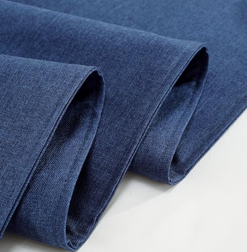 Mengersi Solid Bed Runner Scarf Protector Slipcover Bed Decorative Scarf for Bedroom Hotel Wedding Room(King, Navy)