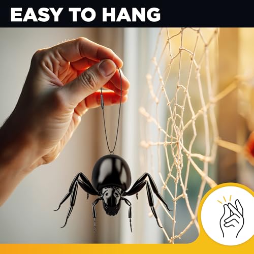 Ornament Hooks for Christmas Tree Decorations 66 pcs – Black Durable Ornament Hangers – Christmas Ornament Tree Hooks - Black Ornament String with Snap