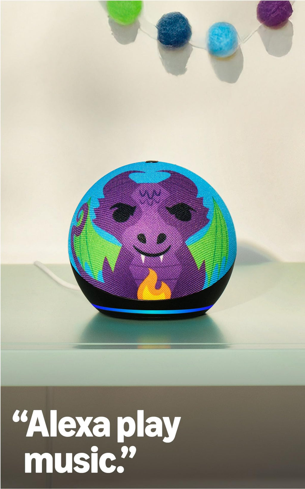 Amazon Echo Dot Kids (newest model), Smart speaker to enjoy age-appropriate audiobooks, sleep routines and Alexa+ experiences to create and learn, Stardust design