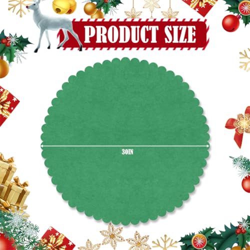 35" Christmas Tree Stand Mat Non-Slip Felt Christmas Tree Mat Waterproof Tree Floor Protector from Spills Scratches Christmas Home Decor for Winter Xmas Holiday Under Tree to Protective Floor