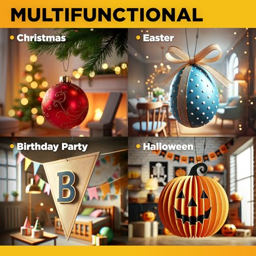 Ornament Hooks for Christmas Tree Decorations 66 pcs – Black Durable Ornament Hangers – Christmas Ornament Tree Hooks - Black Ornament String with Snap