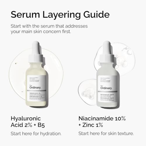The Ordinary Hyaluronic Acid 2% + B5 (with Ceramides), Multi-Depth Hydration Serum for Plumper, Smoother Skin