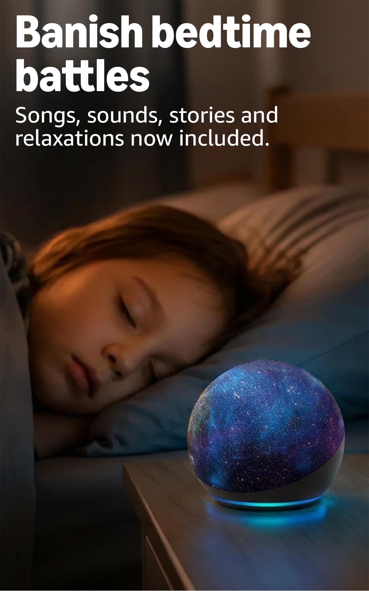 Amazon Echo Dot Kids (newest model), Smart speaker to enjoy age-appropriate audiobooks, sleep routines and Alexa+ experiences to create and learn, Stardust design