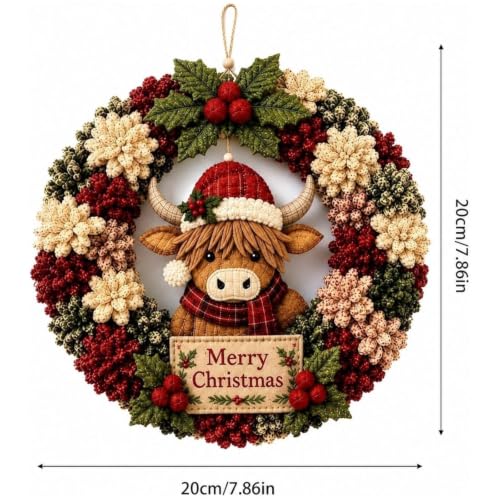 3D Fabric Poke Wreath DIY Kit Christmas Wreath No Sew Craft (13- Gnome) | Creative Poke Art Kits for Adults as a Gift or for Cozy Family Craft Time