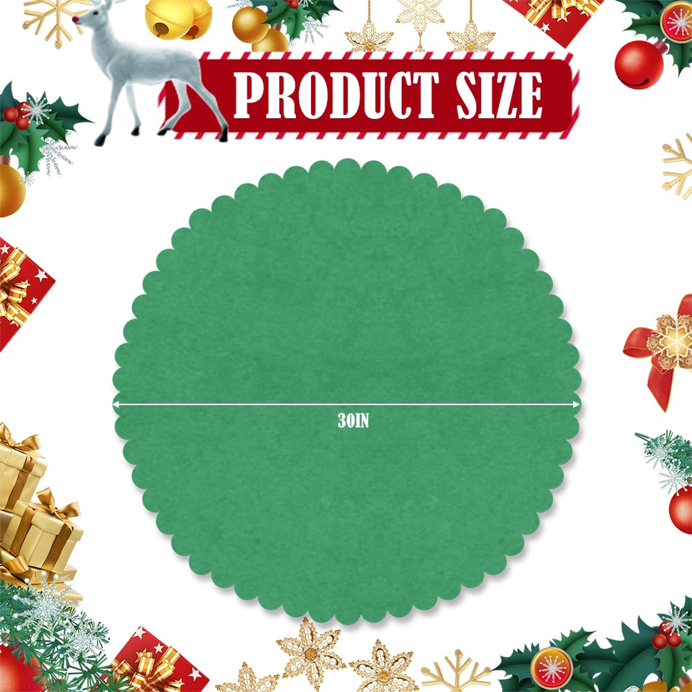 35" Christmas Tree Stand Mat Non-Slip Felt Christmas Tree Mat Waterproof Tree Floor Protector from Spills Scratches Christmas Home Decor for Winter Xmas Holiday Under Tree to Protective Floor